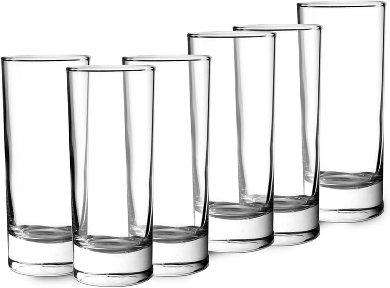 Cuisine Art High Ball Glass, 300ml, Transparent, 6 Pieces - Image 1